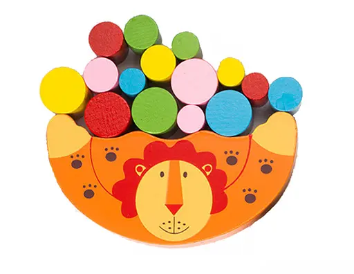 Дитяча іграшка балансир Божа корівка MD 1276 дерев'яна Лев