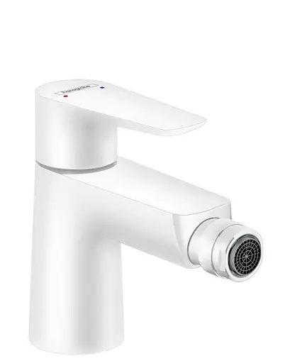 Змішувач Hansgrohe Talis E для біде Matt White із зливним гарнітуром 71720700 Білий матовий - фото 1