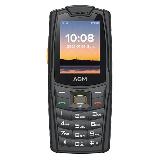 Телефон Смартфон AGM M6 black Russian keyboard