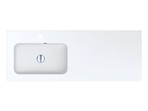 Умивальник Miraggio Della 1200 L mirasoft 0001076, Білий матовий - фото 3