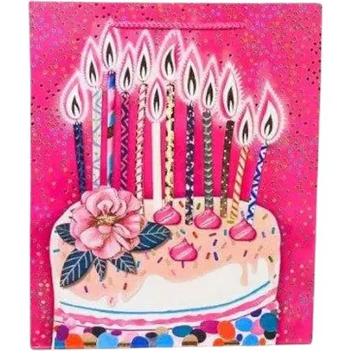 Пакет подарунковий YM-8037L Малиновий (2000990642400) - фото 1