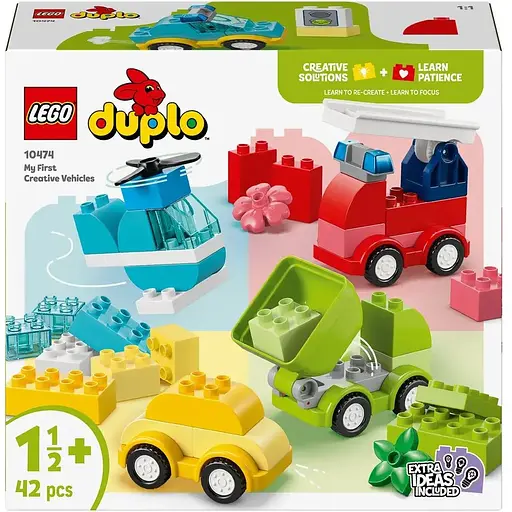 Конструктор LEGO DUPLO My First Творчі транспортні засоби 42 деталі (10474)