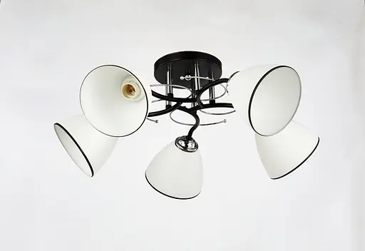 Люстра декоративная INTEREES V 6224-5 BK+CR