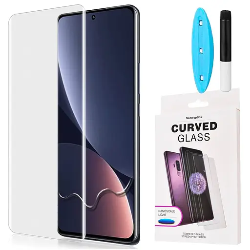 Захисне скло DK для Oppo Reno11 UV Curved 015456 clear 2 шт. - фото 3