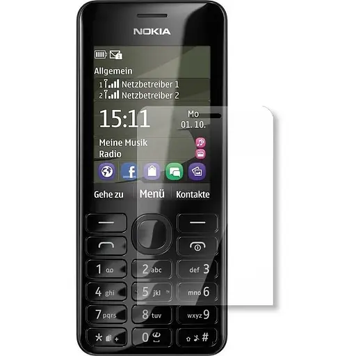 Защитная пленка StatusSKIN для Nokia Asha 206 Экран Глянцевая Lite - фото 1