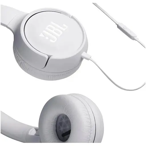 Навушники з мікрофоном JBL T500 White (JBLT500WHT) - фото 7