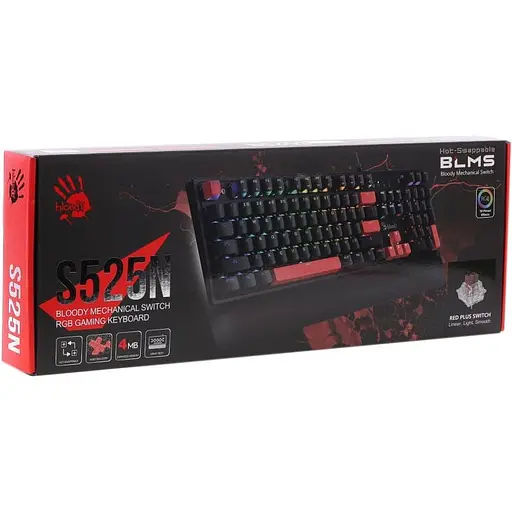 Клавіатура Bloody S525N (Fire Black) (S525N (Fire Black)) - фото 6