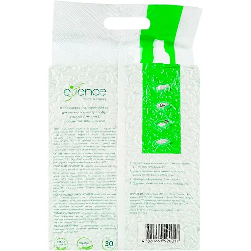 Уцінка. Наповнювач для котячого туалету Essence Tofu з ароматом зеленого чаю 6 л (920017) - фото 6