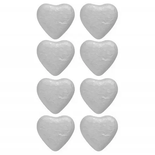 Набор пенопластовых заготовок "Сердца" Santi 743121 в наборе 8 шт 3,5 см - фото 1