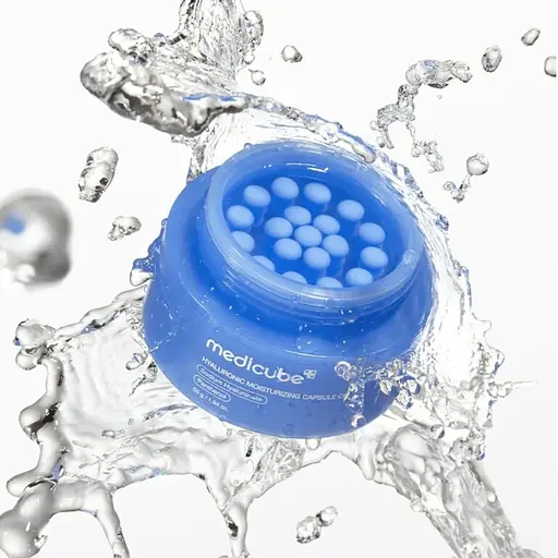 Увлажняющий капсульный крем с гиалуроновой кислотой Hyaluronic Moisturizing Capsule Cream Medicube 55 г - фото 2