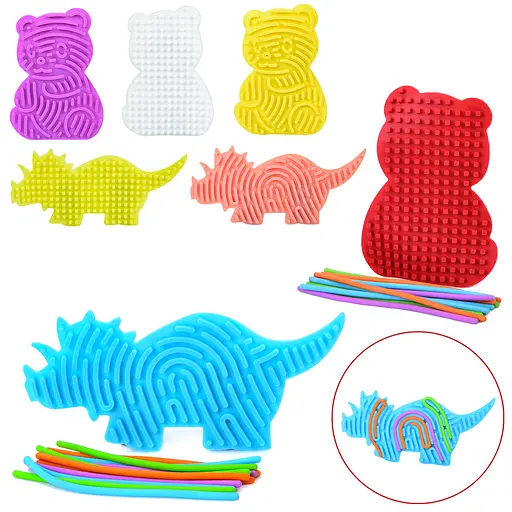 Гра сенсорна дошка, двостороння, 23x11 см, динозавр, GS0113-114 (В асортименті) - фото 2