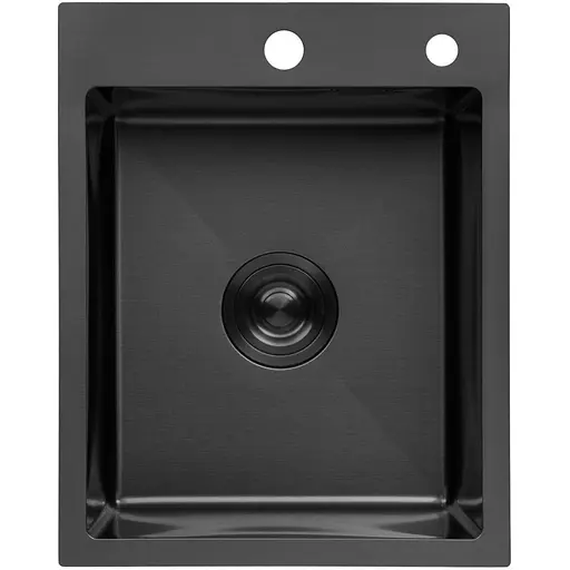 Кухонная мойка Kroner KRP PVD Schwarze - 4050HM (3,0/1,0 мм) (CV035374) - фото 1