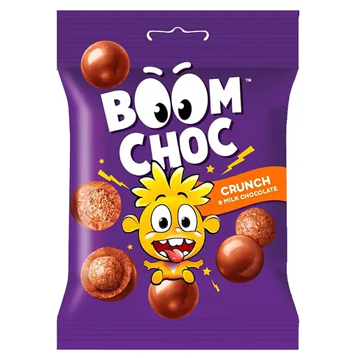 Драже Boom Choc Crunch в молочном шоколаде 80 г