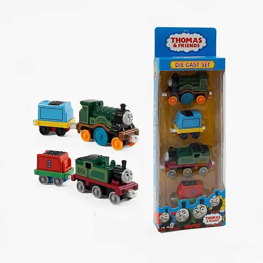 Набор поездов Томас и его друзья, 899-13, металлопластик, 2 локомотива, 2 вагончика (В ассортименте)