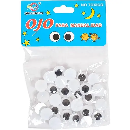 Творческий набор для аппликаций "Глаза" Bambi 106552 черные, размер 1,2 см - фото 1