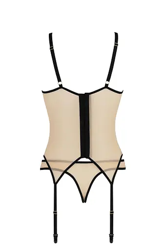 Сексуальний комплект Denerys Casmir L/XL бежевий - фото 4