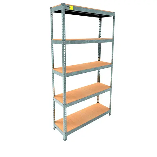 Металевий стелаж Emby Light Series (розмір 1800х900x300мм) 5 полиць ДСП до 100кг Оцинкований
