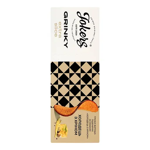 Уцінка. Грінки Jokers Extra Slice житньо-пшеничні зі смаком холодець з хріном 90 г - фото 3