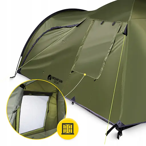 Намет туристичний Mountain Goat Prime Trio 3-місний Olive (P-5905973406574) - фото 11
