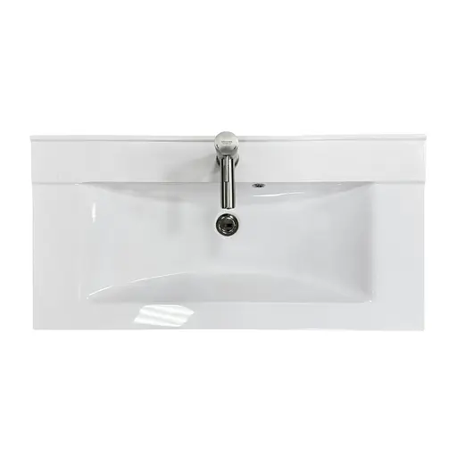 Набір для ванної кімнати Adamant раковина умивальник QUANTO 90 штучний камінь прямокутна з сифоном Click-Clack + змішувач - фото 3