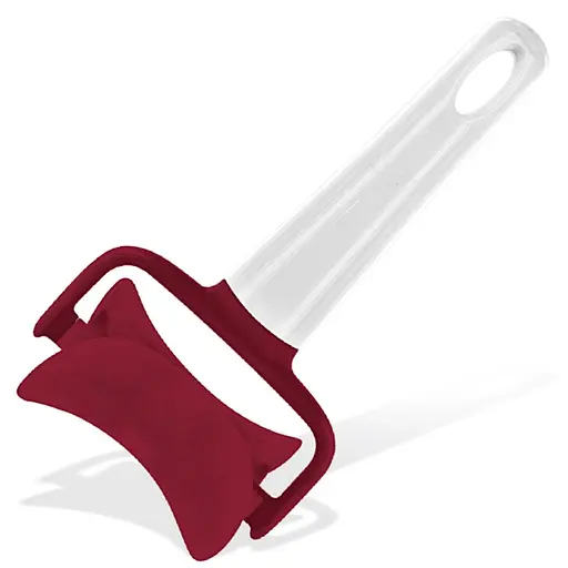 Ролик кулинарный нож для нарезки теста кругами для вареников, пельменей, печенья Бордовый 83609 - фото 1