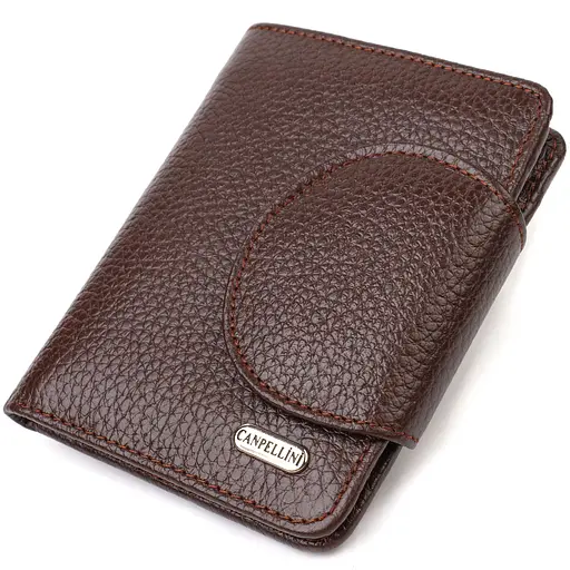 Жіночий шкіряний гаманець Canpellini 9х11.7х1 см acs0025503 - фото 1