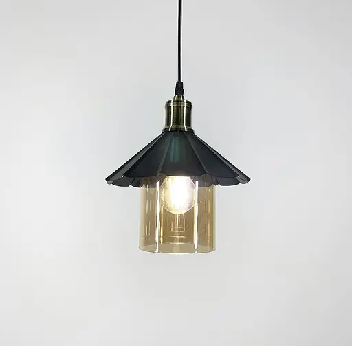 Підвісний світильник в стилі LOFT з плафоном графіт або янтар Line.F Колір плафона Янтарний - фото 7