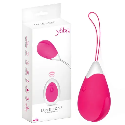 Віброяйце Yoba Love Egg 6 см рожевий - фото 2