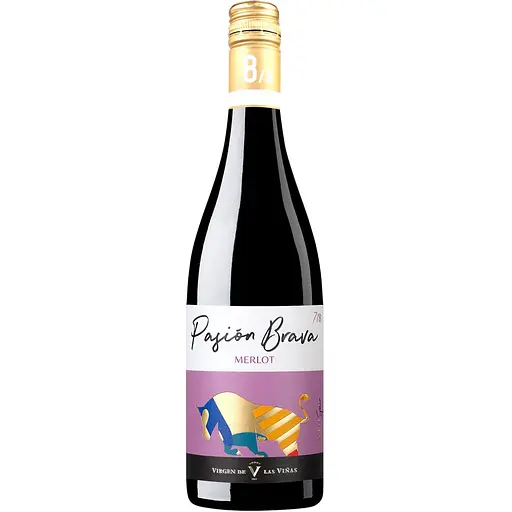 Вино Pasion Brava Merlot красное полусухое 0.75 л