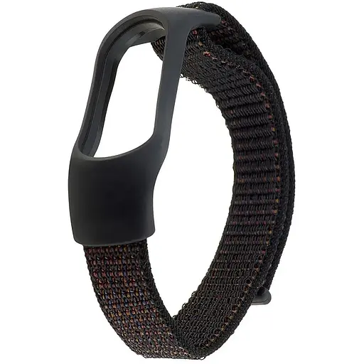 Ремешок Nylon Mi Band 3/4/5/6/7 Черный Sand - фото 1