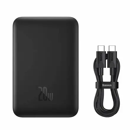 Повербанк Baseus Magnetic Mini Fast Charging 20W 10000 mAh Black (PPCX030001) - фото 2