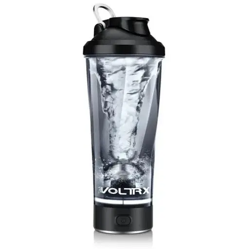 Шейкер спортивний електричний VOLTRX VortexBoost 600 мл Tritan Black (Vortex_Black) - фото 1