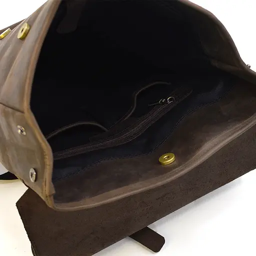 Кожаный мужской рюкзак TARWA 42х33х12 см sum0026137 - фото 6