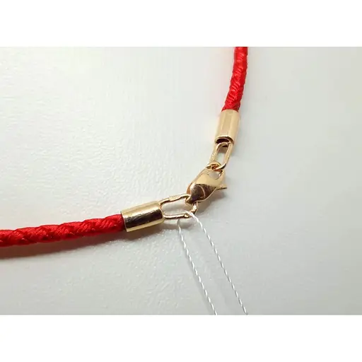 Ювелірний шовковий шнурок Імперія золота з золотими вставками. ПК102.1И 60 - фото 2