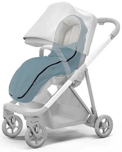 Теплий конверт-накидка Thule Stroller Footmuff Mid Blue (TH 11200326) - фото 2