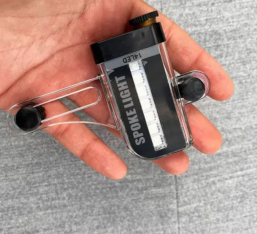 Різнокольорове світлодіодне вело підсвічування коліс велосипеда SPOKELIGHT L02 14 RGB LED 30 візерунків - фото 5