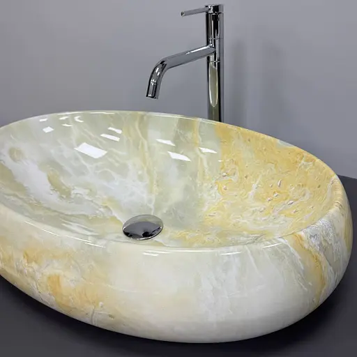 Умивальник VBI Veneto M labradorite накладний VBI-012811, Мармур - фото 5