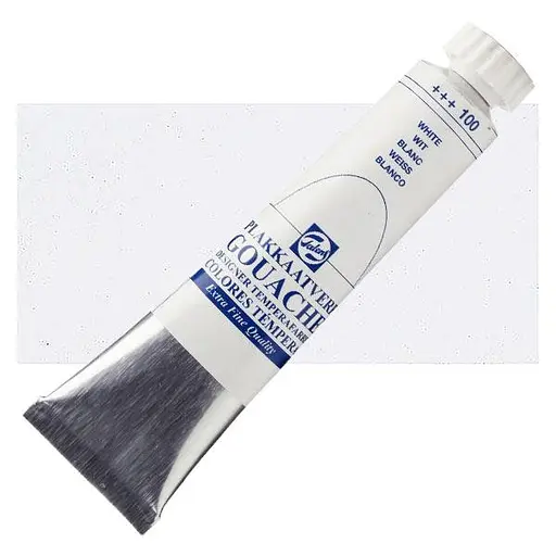 Краска гуашевая Talens (100) Белила 20 мл Royal Talens - фото 2