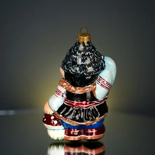 Ялинкова прикраса Різдвяні історії Кум з ліхтарем скло (4820001109696) - фото 4