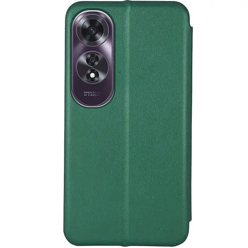 Шкіряний чохол-книжка Classy для Oppo A60 4G Зелений - фото 2