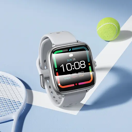 Смарт часы Hoco Y36 с функцией звонка серебристый - фото 5