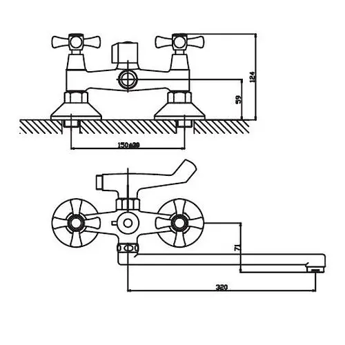 Змішувач для ванни Haiba SMES 140 HB0366 - фото 2