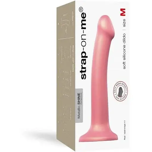 Насадка для страпона Strap-On-Me Mono Density Dildo Rose M - фото 4