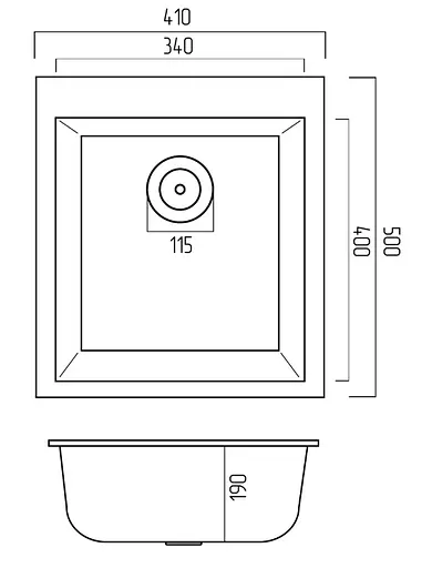Кухонная мойка Platinum 4150 SOKIL (SP000038335) - фото 5