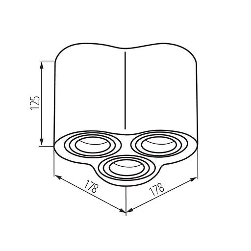 Точковий світильник Kanlux BORD DLP-350-AL (25802) - фото 3