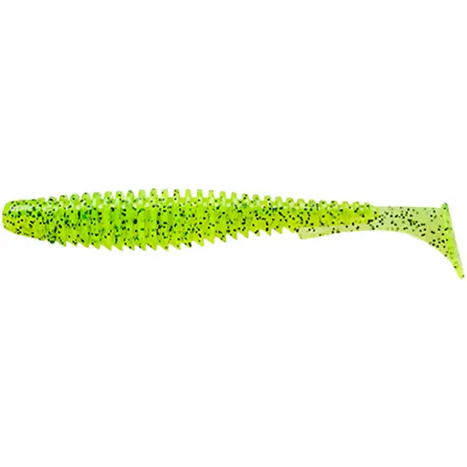 Силикон FishUP U-Shad 2.5" #055 - Chartreuse/Black (9 шт/уп)