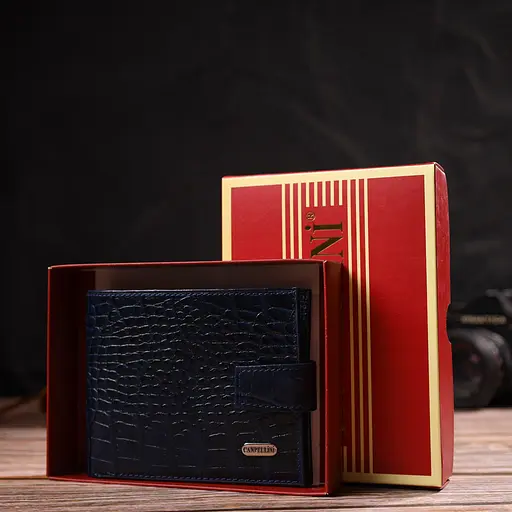 Мужской кожаный кошелек Canpellini 12.2х9.5х2 см acs0025624 - фото 8