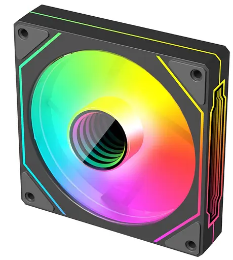 Вентилятор Coolmoon 120мм CM-5PRO-B-F Forward (CM-5PRO-B-F) Black - фото 3