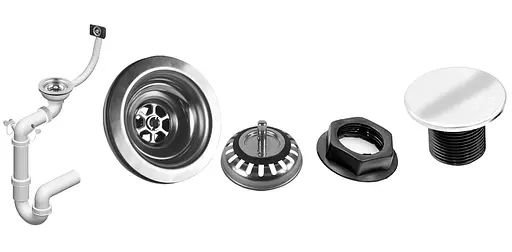 Кухонна мийка гранітна Rea North black плямиста ZLE-00125, Чорний - фото 9