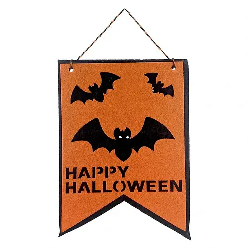 Декор прапор Кажани Happy Halloween - фото 1